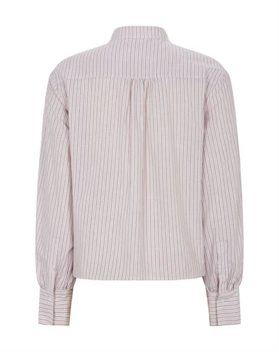 Soft Rebels - SRVeronica Volume Striped Shirt - Stripe Burnished Lilac 
